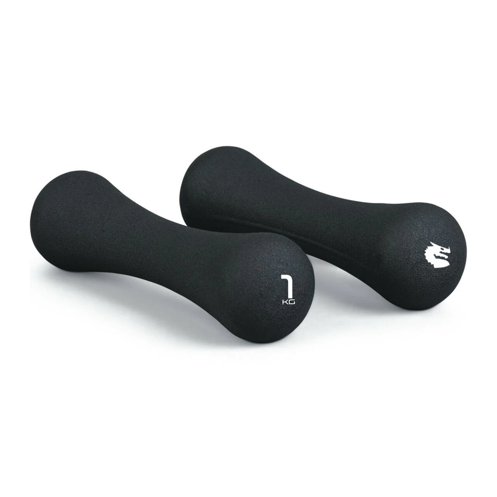 Morgan Neoprene Bone Shape Dumbbells – PAIR (1-4kg)