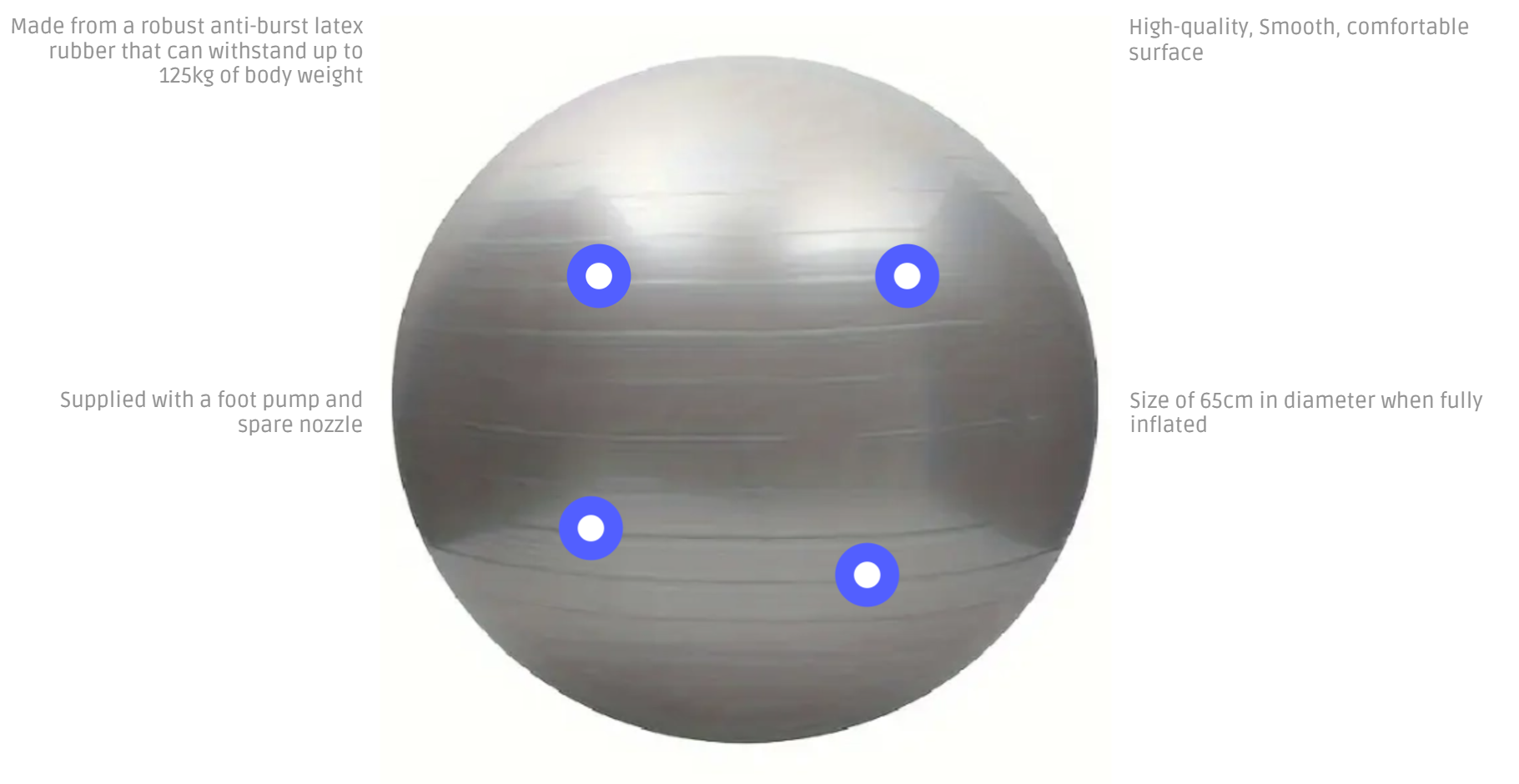 GYM BALL (65CM)